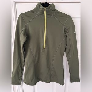 Columbia Omni-Wick Green Quarter Zip - Size S